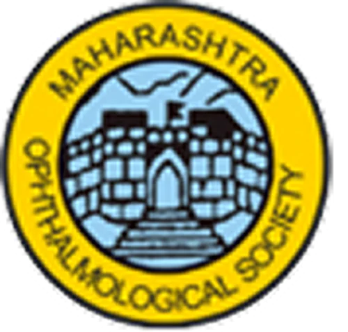 Maharashtra Ophthalmological Society logo featuring a fortress image