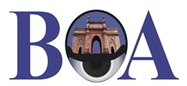 Bombay Ophthalmologists' Association (BOA) logo with Gateway of India and an eye graphic