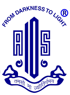 All India Ophthalmological Society (AIOS) logo with a design representing "From Darkness to Light